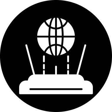 Küresel simge vektör illüstrasyonu