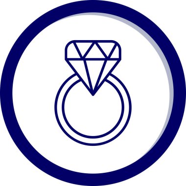 Elmas. Web simgesi basit illüstrasyon