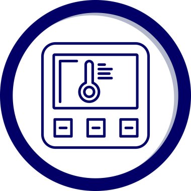 termometre simgesi, vektör illüstrasyonu