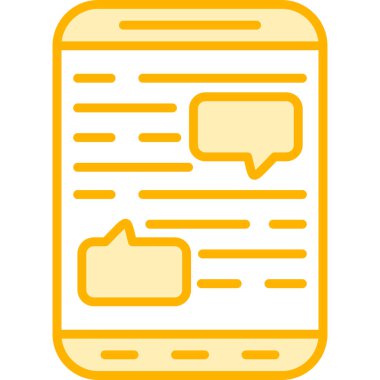 Sohbet ikonu. Web simgesi