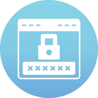 parola kilidi vektör illüstrasyonu