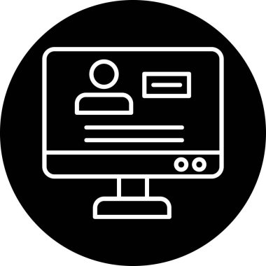 Seo simgesinin vektör illüstrasyonu