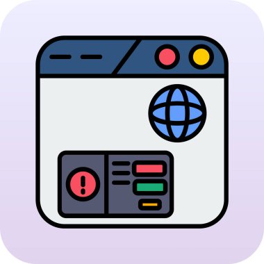 Düz biçimli bir harita simgesinin vektör simgesi