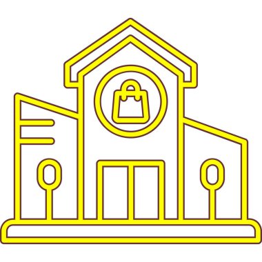 Bina. Web simgesi basit tasarım