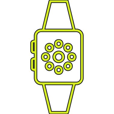 Akıllı saat ikonu. Beyaz arkaplanda izole edilmiş web tasarımı için Akıllı Saat vektör simgesi