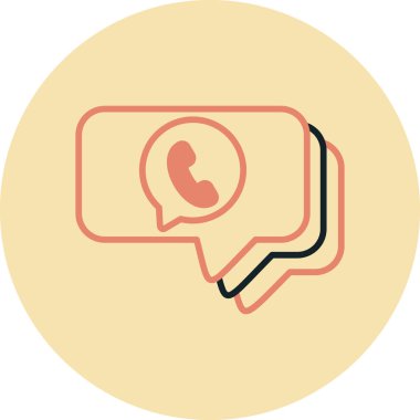 Sohbet simgesi vektör illüstrasyonu