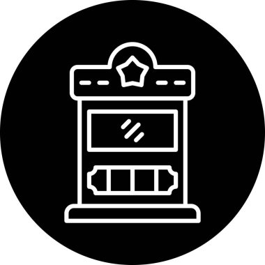 Modern yapı simgesinin vektör illüstrasyonu