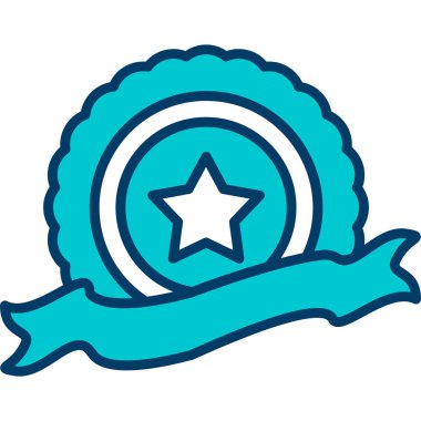 rozet kurdele vektör simgesi