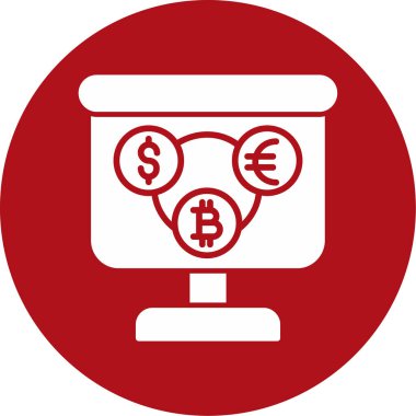 Bitcoin para vektör simgesi
