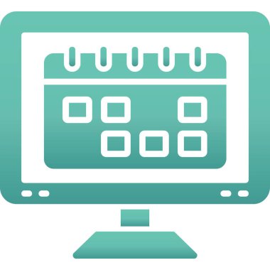 bilgisayar simgesi vektör illüstrasyonu