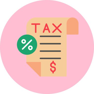 Vergi simgesi vektör illüstrasyonu