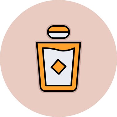 Şişe. Web simgesi basit illüstrasyon