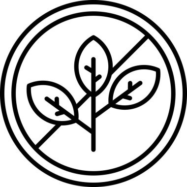 Bitki. Web simgesi basit illüstrasyon