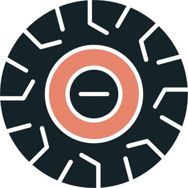 Tek bir simgenin vektör illüstrasyonu