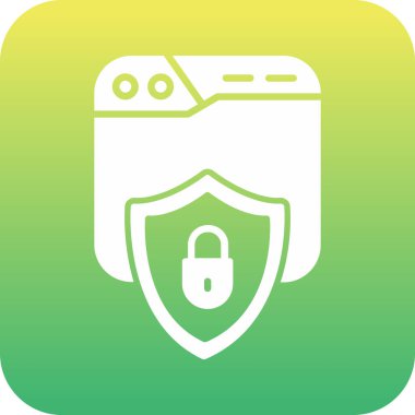 Güvenli vektör simgesi. Basit tasarım