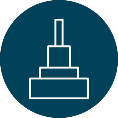 güzel sütun çizgisi vektör simgesi