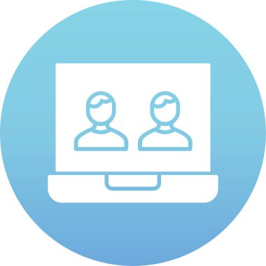 İş ekibi. Web simgesi basit illüstrasyon