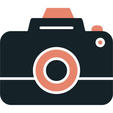 kamera simgesi vektör illüstrasyonu