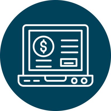 vektör dizüstü simgesi illüstrasyonu