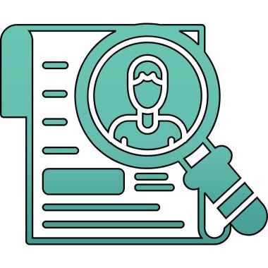 iş yönetimi çizgisi simgesi, renkli vektör illüstrasyonu