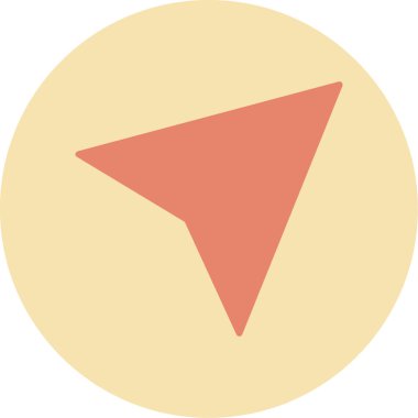 Kağıt Uçak vektör simgesi