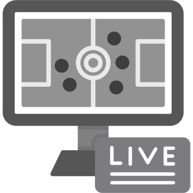 gerçek video akış simgesi ana hat biçiminde