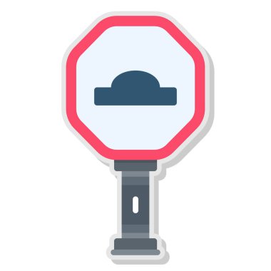 Trafik işareti vektör simgesi modern basit tasarım illüstrasyonu