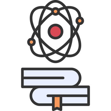 atom. Web simgesi basit illüstrasyon