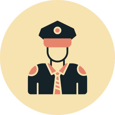 polis simgesi vektör illüstrasyonu