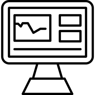 Web Analytics vektör simgesi