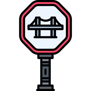 Trafik ışıkları simgesi. Web için ışık vektör simgelerinin özet çizimi