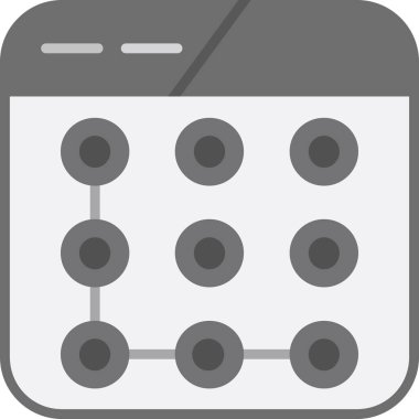 Takvim. Web simgesi basit illüstrasyon