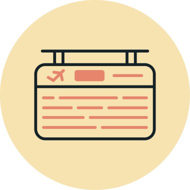 uçak simgesi, vektör illüstrasyonu