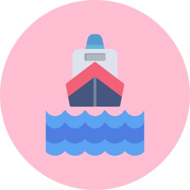 Tekne. Web simgesi basit illüstrasyon