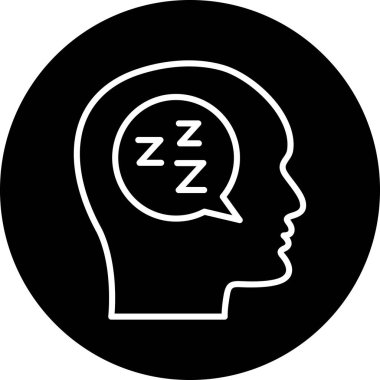 Baş simgesi olan bir adamın vektör çizimi