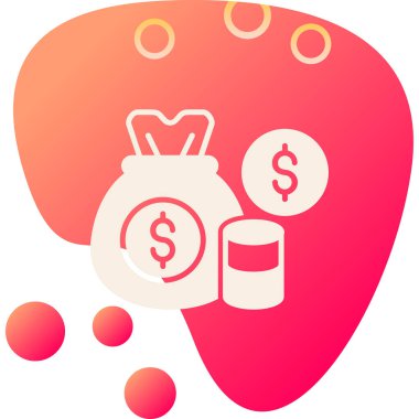 Dolar. Web simgesi basit illüstrasyon