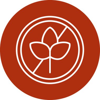 Bir çiçek simgesinin vektör illüstrasyonu