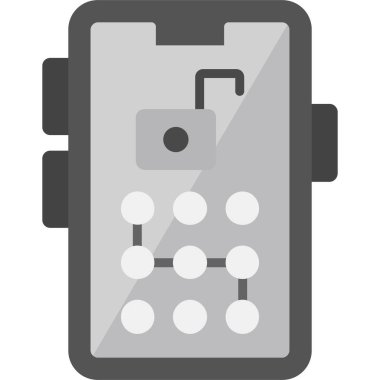 Bir smartphone simge vektör çizim