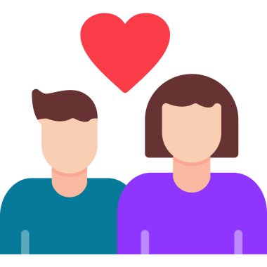 Kalp ikonu olan çiftler.