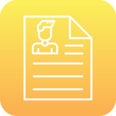 belge simgesi, vektör, illüstrasyon tasarımı