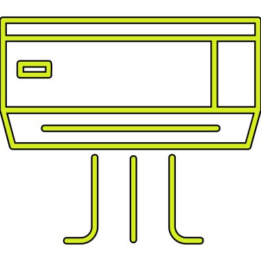 Ofis masasının gösteriminin basit vektör simgesi