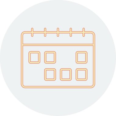 takvim arkaplanda izole edildi