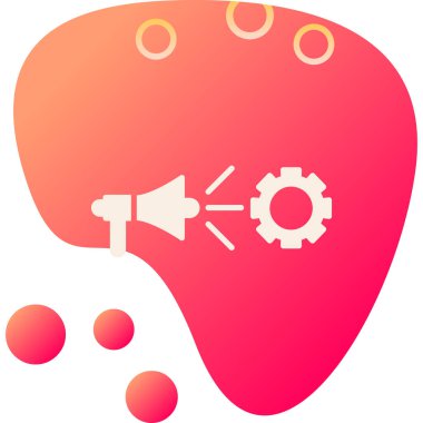 Bir beyin simgesinin vektör çizimi