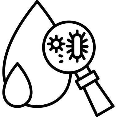 Büyüteç simgesi, vektör illüstrasyonu