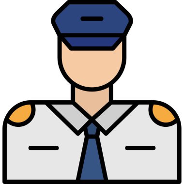 Polis memuru. Basit tasarım