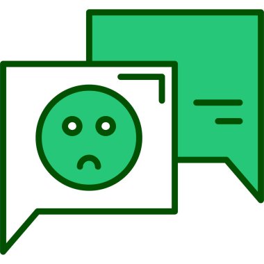 ileti vektör çizimi içeren hüzünlü baloncuk