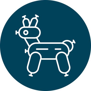 Şirin bir geyiğin vektör çizimi