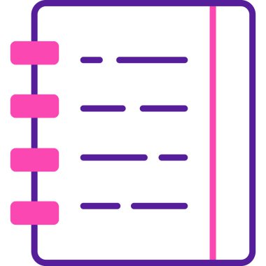 Kontrol listesi vektör çizgisi simgesi