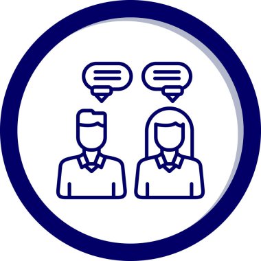 insanlar simge vektör illüstrasyonu