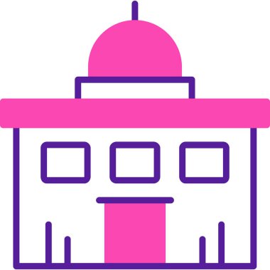 Bina inşaat simgesi - ana hatları biçiminde